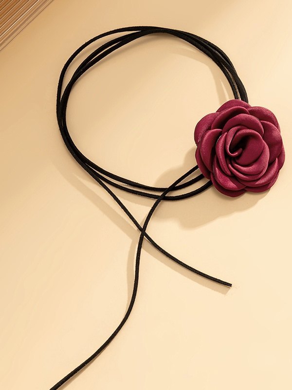 Personalized Handmade Rose Necklace-2