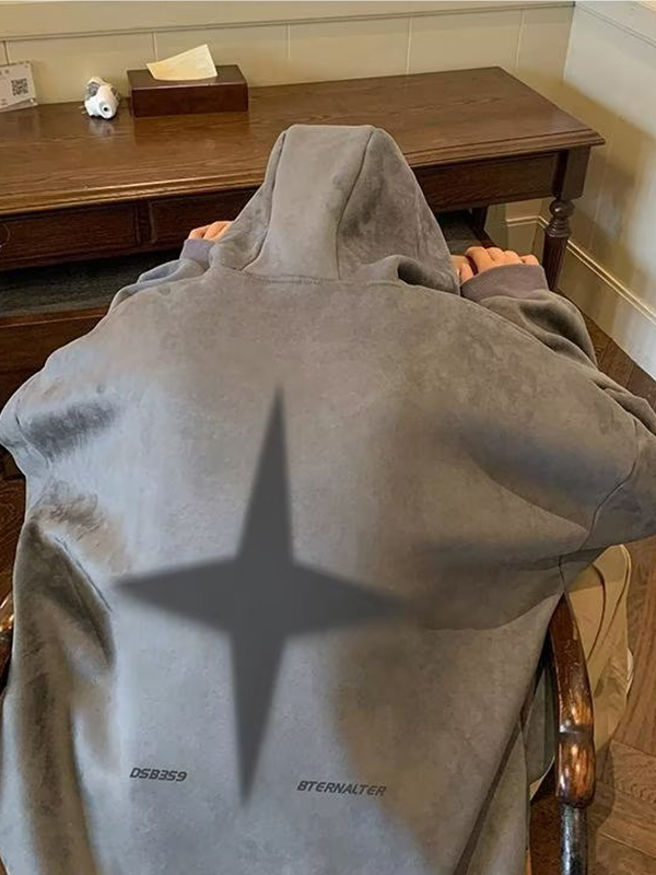 Men's Print Oversized Hoodie-1