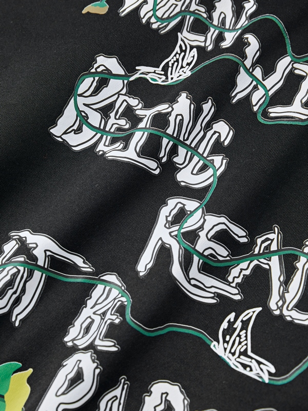 Men's Skull Skeleton Print Oversized Hoodie-7