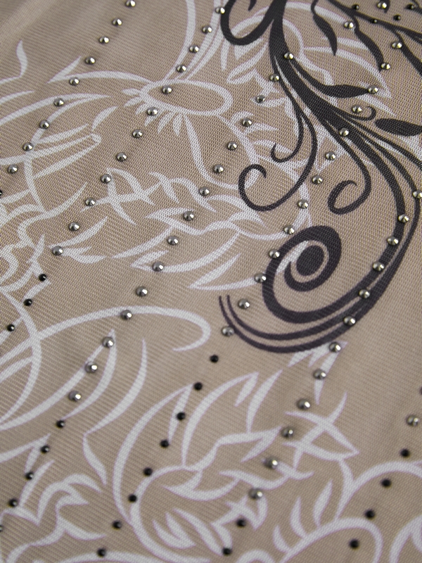 Splash Ink Rhinestone Print Long Sleeve Tee-6