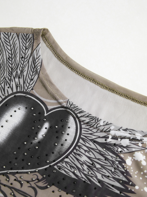 Splash Ink Rhinestone Print Long Sleeve Tee-4