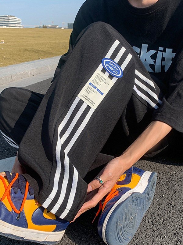 Men's Side Striped Casual Sweatpants-1