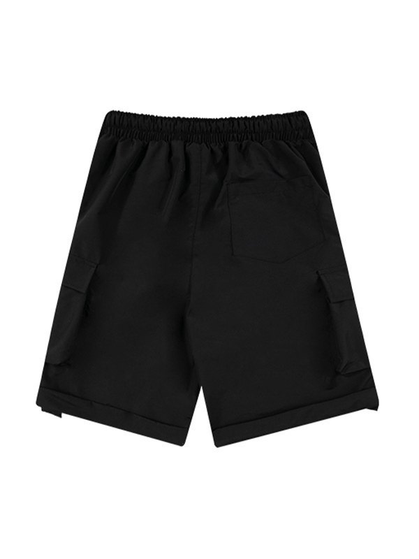 Men's Straight Leg Cargo Shorts-4
